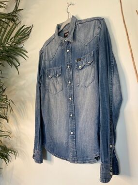 LEE | Vintage Cotton Pearl Snap Western Shirt | Small